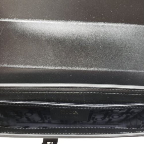 Dior Messenger Crossbody Smooth Leather Lock Bag | Black | NEW - Picture 7 of 9
